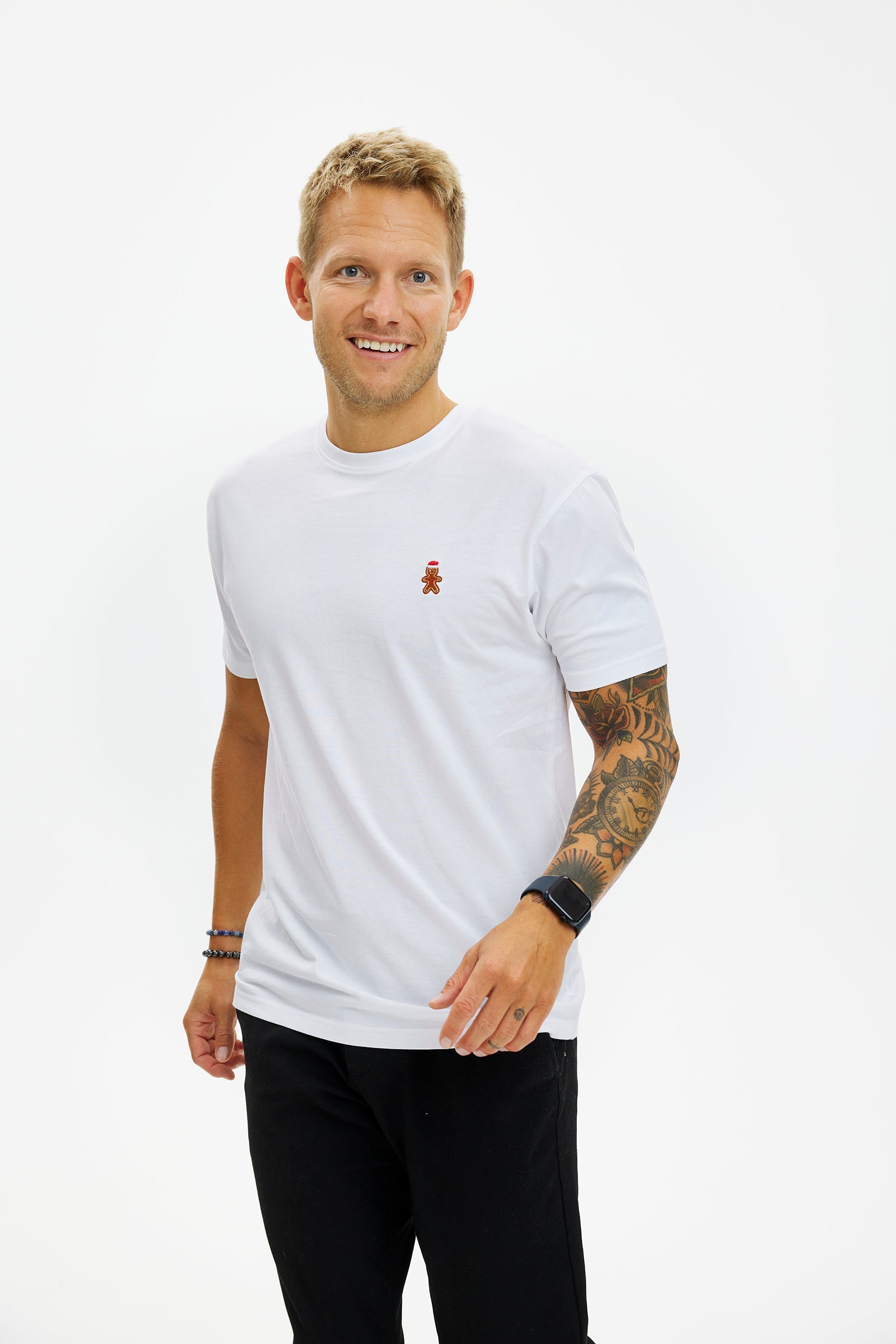 The Christmas cookie T-shirt white - Herr